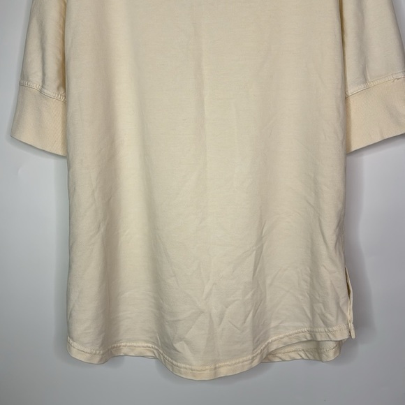 June + Delancey Vneck Short Sleeve Blouse Size Medium NWT - Picture 6 of 9